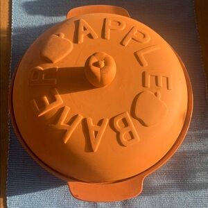 Apple Baker Terracotta Pot large size   A little over 10 inches wide